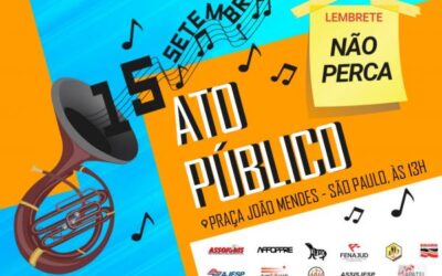 Faça sua inscrição para o ato de 15 de setembro