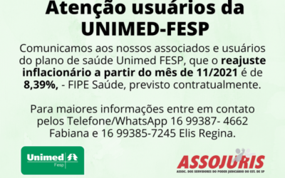 Reajuste UNIMED – FESP