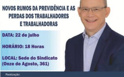 Sindicato dos servidores de Ribeirão Preto promove palestra sobre a Reforma da Previdência