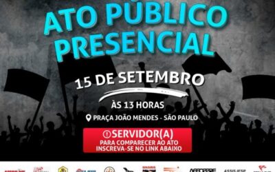 Ato Público Presencial – Vamos juntos!