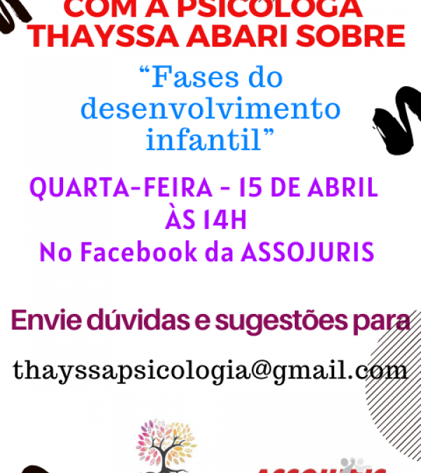 Palestra com a psicóloga Thayssa Abari