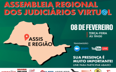 Assembleia Regional dos Servidores virtual – Assis e região