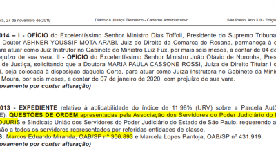 Assojuris busca pagamento da URV aos seus associados de forma administrativa