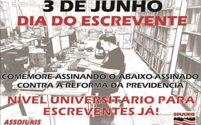 3 de junho – Dia do Escrevente