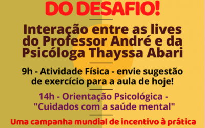 27 de maio – Dia do desafio – Vídeo atualizado!