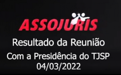 Reunião com a presidência do TJSP – Data-base