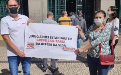 ASSOJURIS divulga a Greve Sanitária em frente ao Fórum João Mendes