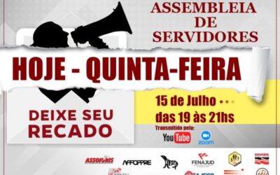 Assembleia abre espaço para o servidor deixar seu recado