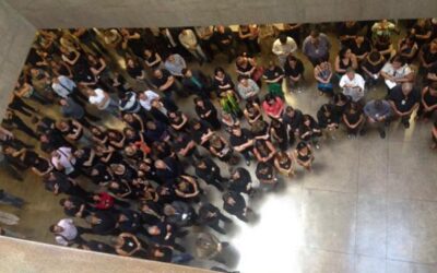 Servidores participam de ato no Fórum de Ribeirão Preto