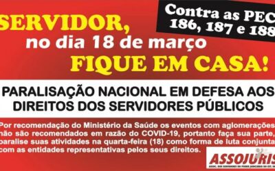 18 de março – FIQUE EM CASA, SERVIDOR