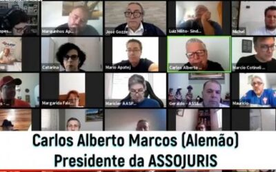 Diretoria da ASSOJURIS na Assembleia de 28 de julho