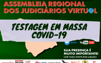 Servidores das regiões de Ribeirão Preto e Campinas deliberam e ASSOJURIS requer testagem em massa para trabalhadores do TJSP