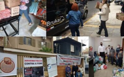 Frente em Defesa do Serviço Público de Ribeirão Preto doam roupas e alimentos