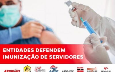 Oficiais de Justica e Assistentes Sociais precisam ser incluídos no grupo prioritário de vacinação
