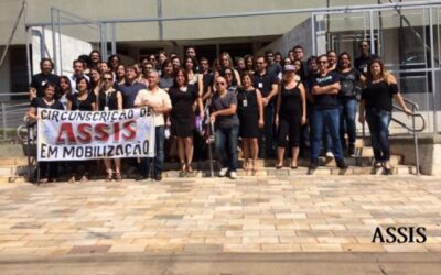 A categoria dos judiciários realiza atos em diversas regiões do estado