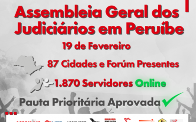 Pauta prioritária e encaminhamentos são aprovados por servidores durante Assembleia Geral dos Judiciários em Peruíbe