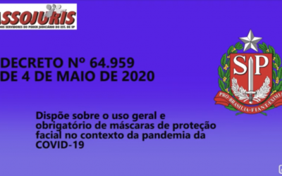 Uso obrigatório de máscaras durante a pandemia