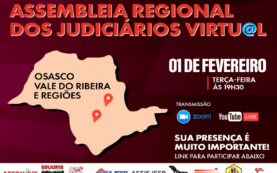 Assembleia Regional virtual – Osasco / Vale do Ribeira e regiões