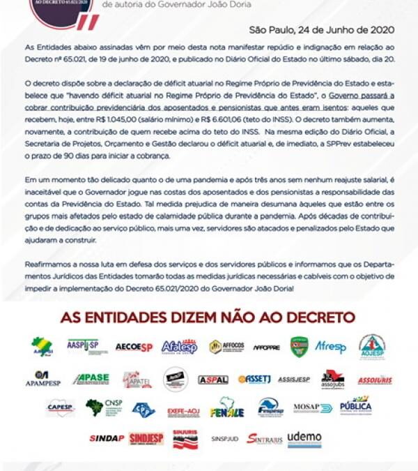 Nota de repúdio