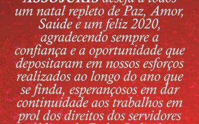 A ASSOJURIS deseja a todos boas festas!