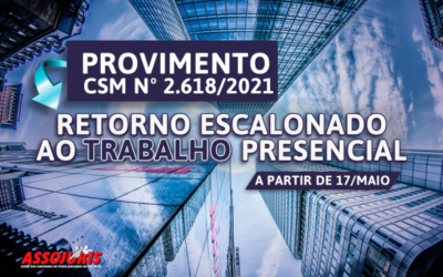 Provimento sobre o retorno escalonado ao trabalho presencial