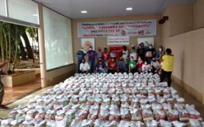 Servidores doam 500 cestas básicas no 1º de maio