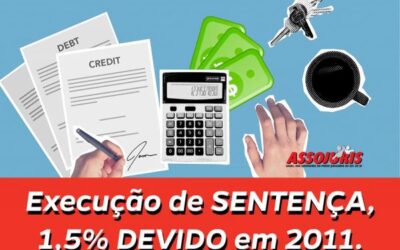 1,5% – Execução de Sentença – Nova Ação Judicial