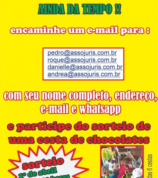 Atualize seu cadastro junto a ASSOJURIS
