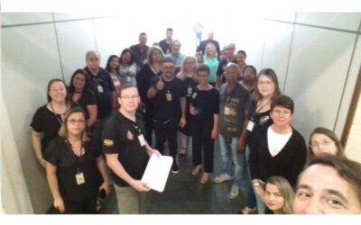 Servidores da Praia Grande entregam expediente à presidência do TJSP