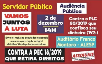 Convocação para Audiência Pública na ALESP
