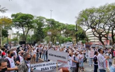 Judiciários param centro de São Paulo para cobrar data-base