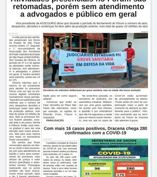 ASSOJURIS em destaque no Jornal Regional de Dracena