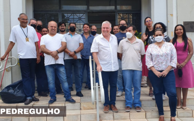 Discutindo Campanha Salarial – Alemão da ASSOJURIS e Ajesp comparecem no Fórum de Pedregulho