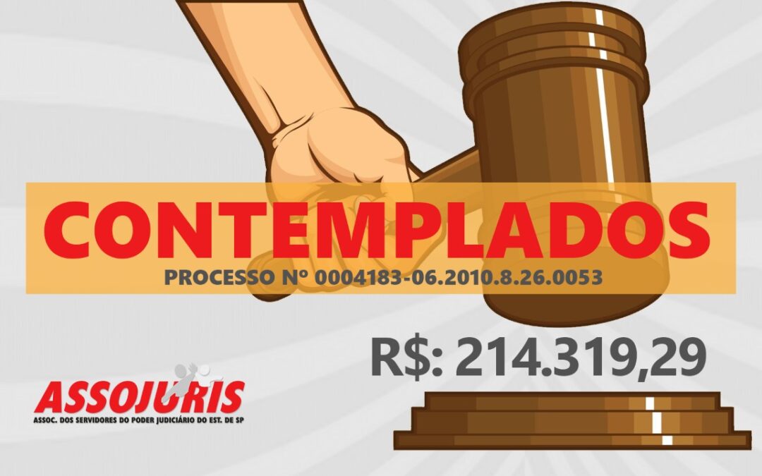 Mais dinheiro chegando à associados da ASSOJURIS