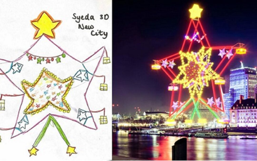 Artistas recriam pontos turísticos de Londres a partir da imaginação de crianças