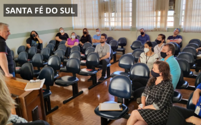 Servidores do Judiciário de Santa Fé do Sul discutem direitos com Alemão da ASSOJURIS