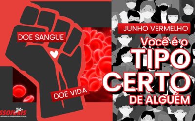 Junho vermelho – mês de incentivo a doação de sangue
