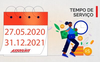 ASSOJURIS AFIRMA E REQUER: TEMPO DE SERVIÇO DE 27.05.2020 A 31.12.2021 DEVE SER CONSIDERADO, TAMBÉM, PARA CONCESSÃO DE SEXTA-PARTE E QUINQUÊNIO AOS SERVIDORES