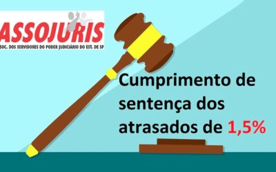 Cumprimento de sentença dos atrasados de 1,5% –
