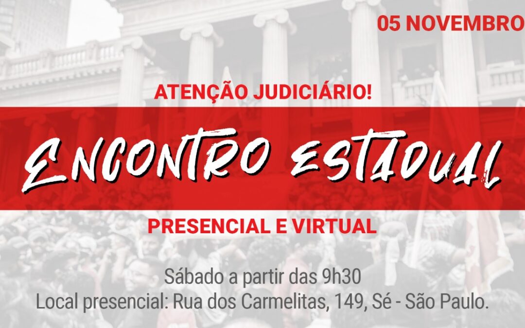ENCONTRO ESTADUAL – 05 DE NOVEMBRO