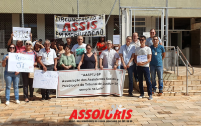 Assis – ato de protesto – servidores exigem reposição da perda inflacionária