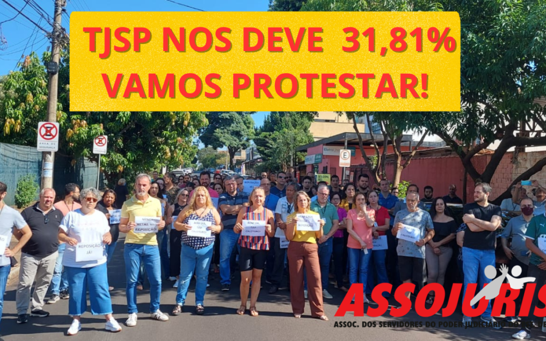 CALOTE – SERVIDORES DE RIBEIRÃO PRETO REALIZAM ATO EM PROTESTO PELA NÃO CONCESSÃO DA RECOMPOSIÇÃO SALARIAL