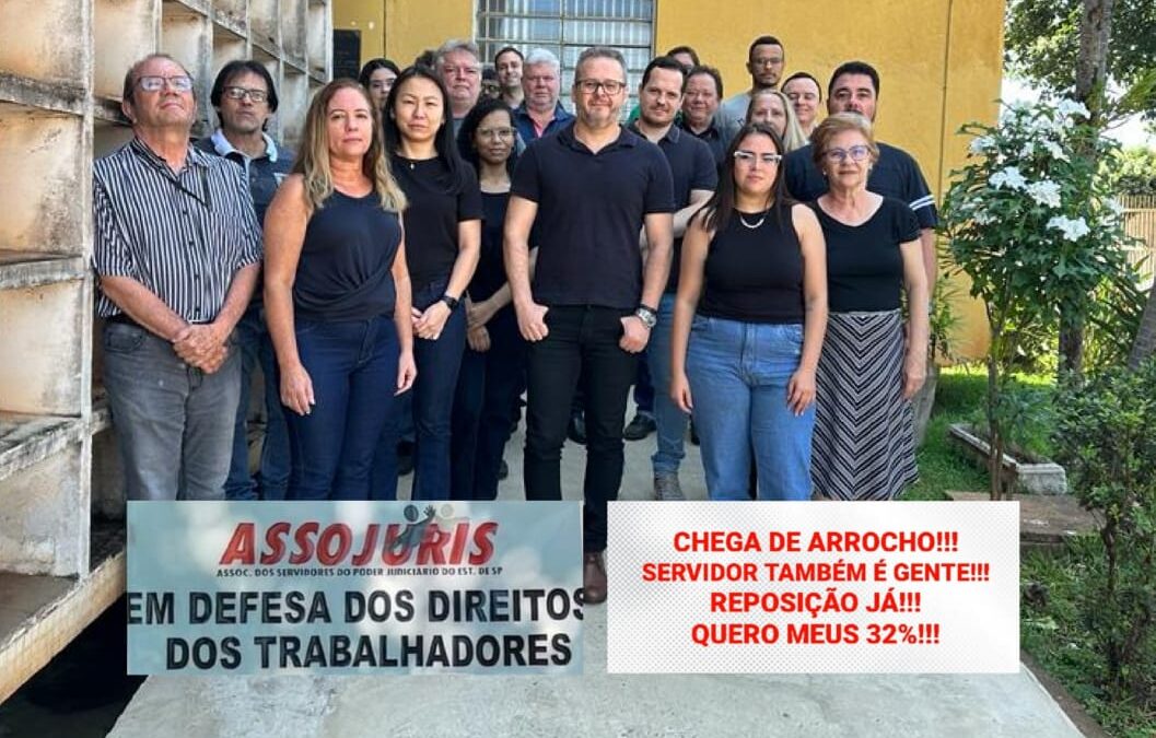 Pitangueiras – descaso do TJSP – funcionários do fórum realizam ato em protesto