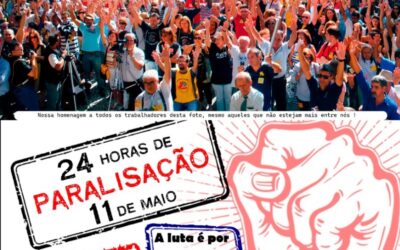 24 horas de paralisação