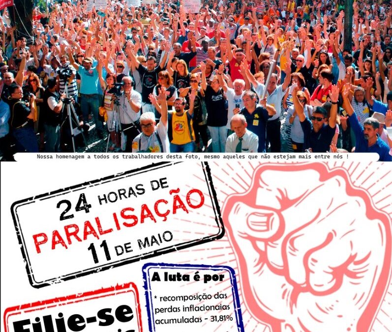 24 horas de paralisação