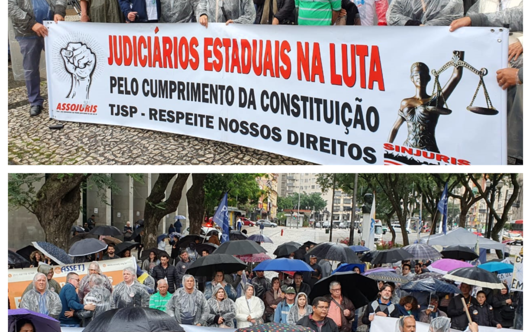 Assembleia geral – caminhada – tentativa de reunião com a presidência – assessores recebem dirigentes