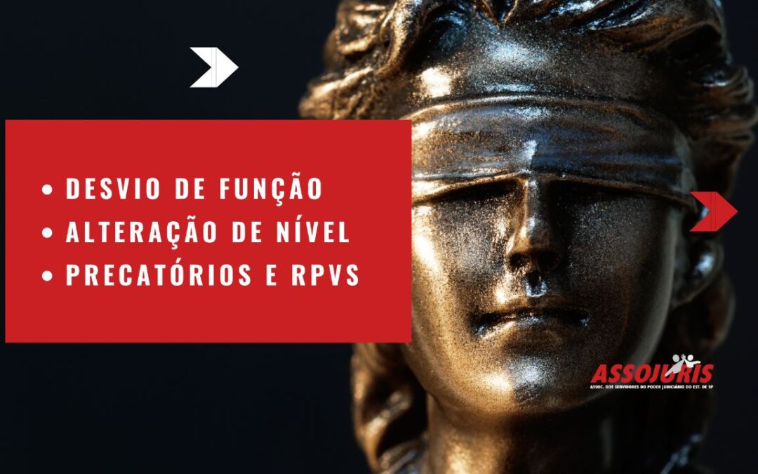 Desvio de função – Alteração de nível – Precatórios e RPVs têm tido um excelente resultado