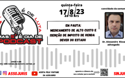PODCAST – MEDICAMENTO DE ALTO CUSTO E ISENÇÃO DE IMPOSTO DE RENDA – DEVER DO ESTADO