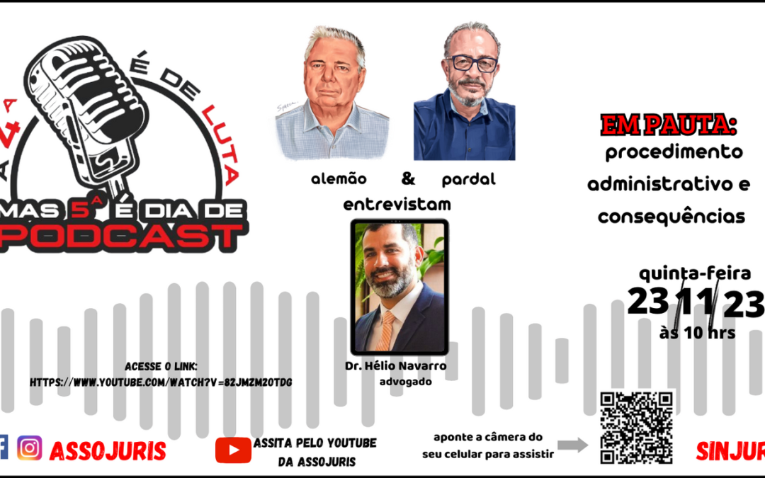 PODCAST – procedimento administrativo e consequências – Dr. Hélio Navarro