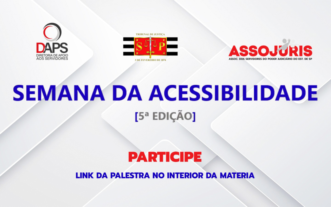 SEMANA DA ACESSIBILIDADE